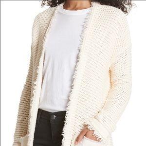FREE PEOPLE // Cream Maxi Knit Cardigan